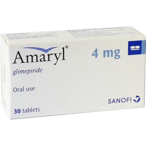 Amaryl 4 Mg 30 Tablet
