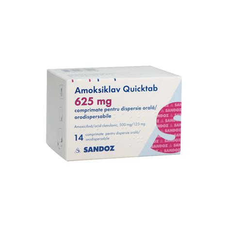 Amoksilav 625 Mg Quicktab Agizda Dagilan 10 Tablet