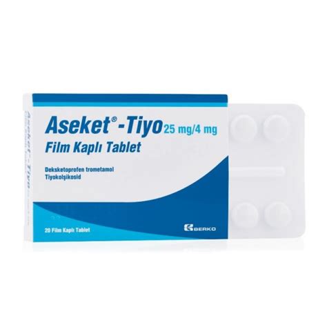 Aseket - Tiyo 25 Mg/4 Mg Film Kapli Tablet (20 Tablet)