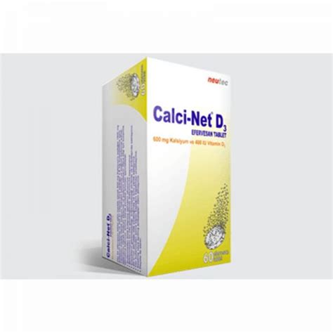 Calci-net D3 600 Mg/400 Iu Efervesan Tablet