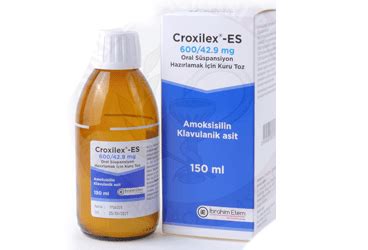 Croxilex-es 600/42,9 Mg Oral Suspansiyon Hazirlamak Icin Kuru Toz (100 Ml)
