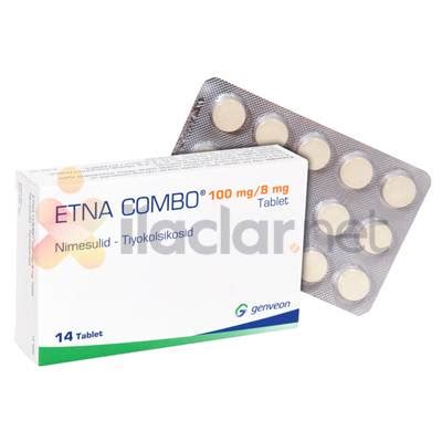 Etna Combo 100 Mg/ 8 Mg 14 Tablet