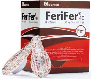 Ferifer-40 Oral Cozelti 40 Mg/5 Ml 28 Kasik