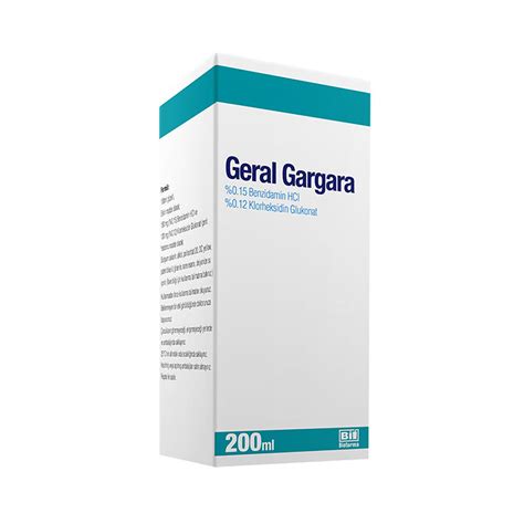 Geral %0.15 + %0.12 Gargara 200 Ml