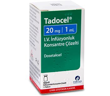 Tadocel 20 Mg/1 Ml Iv Infuzyonluk Konsantre Cozelti (1 Flakon)
