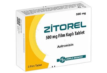 Zitorel 500 Mg Film Kapli Tablet (3 Tablet)