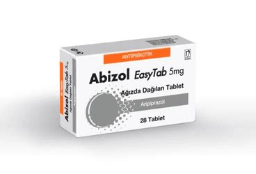 Abizol Easytab 5 Mg Agizda Dagilan 28 Tablet Fiyatı