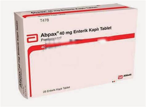 Abpax 40 Mg 28 Enterik Kapli Tablet Fiyatı