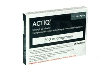 Actiq 200 Mcg Oromukozal Aplikatorlu 3 Pastil