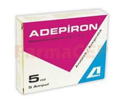 Adepiron 2.5 Gr/5 Ml Enjeksiyonluk Cozelti Fiyatı