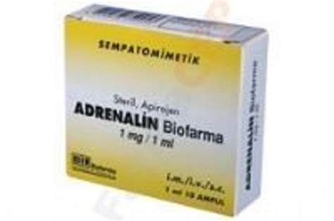 Adrenalin Biofarma 1 Mg 10 Ampul Fiyatı