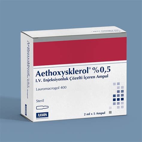 Aethoxysklerol % 1 I.v. Enjeksiyonluk Cozelti Iceren Ampul ( 2 Ml X 3 Ampul ) Fiyatı