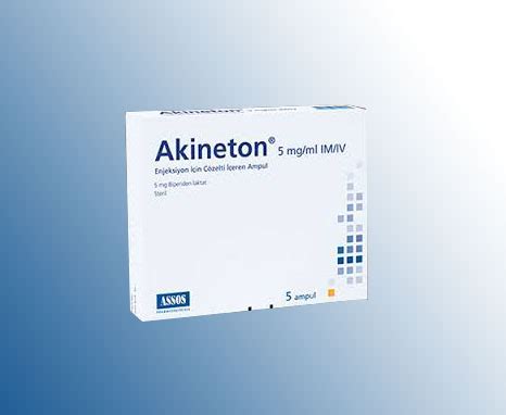 Akineton 5 Mg/ml Enjeksiyon Icin Solusyon Iceren 1 Ml X 5 Ampul Fiyatı