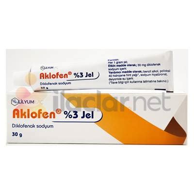 Aklofen %3 Jel (30 Gr)
