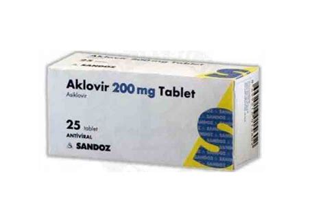 Aklovir 200 Mg 25 Tablet