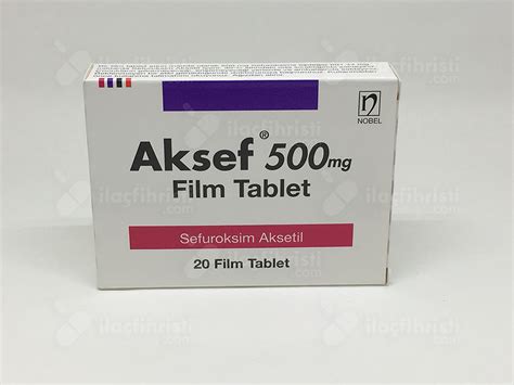 Aksef 500 Mg 20 Film Tablet Fiyatı