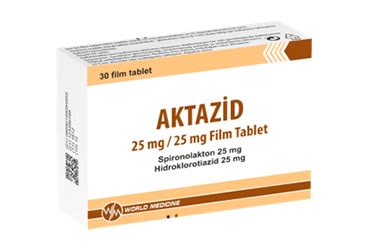 Aktazid 25 Mg/25 Mg Film Kapli Tablet (30 Tablet)