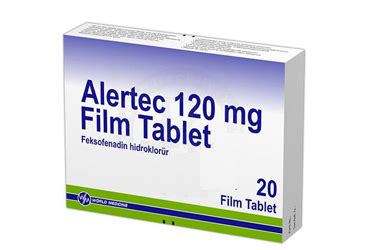 Alertec 120 Mg 20 Film Tablet Fiyatı