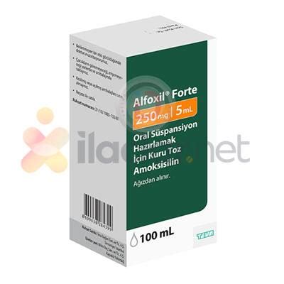 Alfoxil Forte 250 Mg/ 5 Ml Oral Suspansiyon Hazirlamak Icin Kuru Toz (100 Ml) Fiyatı