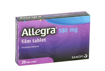 Allegra 180 Mg 20 Film Tablet Fiyatı