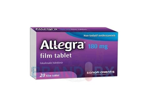 Allegra 180 Mg  Film Kapli Tablet (20 Tablet)