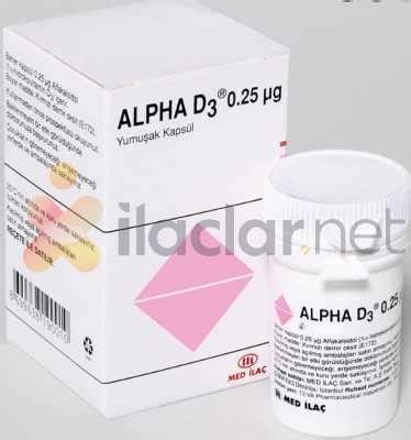 Alpha D3 0.25 Mcg 100 Kapsul Fiyatı