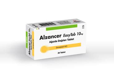 Alzancer Easytab 10 Mg 28 Agizda Dagilan Tablet Fiyatı