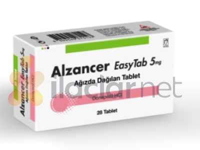 Alzancer Easytab 5 Mg 28 Agizda Dagilan Tablet Fiyatı