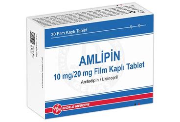 Amlİpİn 10 Mg/20 Mg Fİlm Kapli Tablet (30 Tablet)