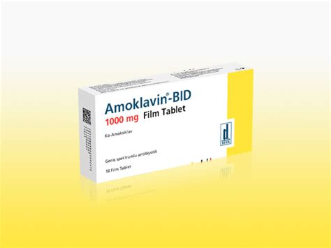 Amoklavin Bid 1000 Mg 10 Film Tablet