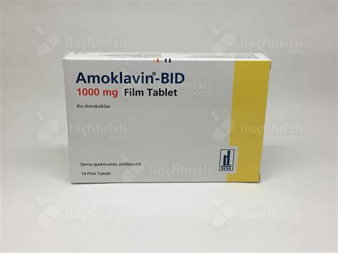 Amoklavin Bid 1000 Mg 14 Film Tablet