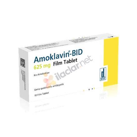 Amoklavin Bid 625 Mg 10 Tablet