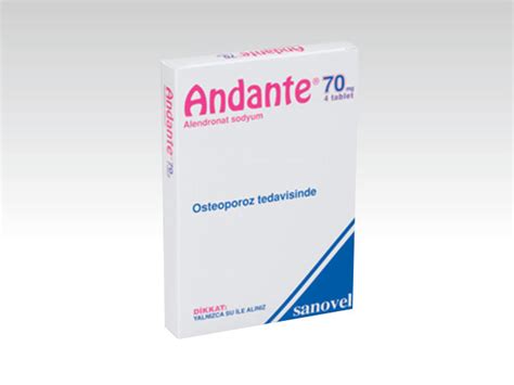Andante 70 Mg 4 Tablet Fiyatı