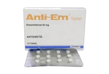 Anti-em 50 Mg Tablet (12 Tablet) Fiyatı