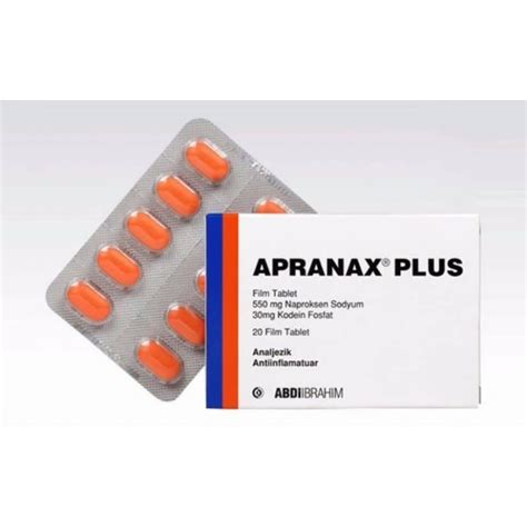 Apranax Plus 550 Mg/30 Mg 20 Film Tablet