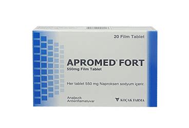 Apromed Fort 550 Mg 20 Film Tablet Fiyatı