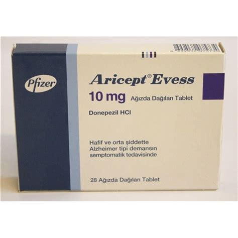 Aricept Evess 10 Mg 28 Agizda Dagilan Tablet Fiyatı