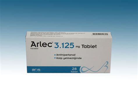 Arlec 3,125 Mg 28 Tablet