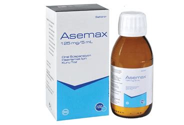 Asemax 125 Mg/5 Ml Oral Suspansiyon Hazirlamak Icin Kuru Toz 100 Ml