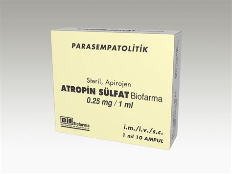 Atropin Galen 0,25 Mg 10 Ampul