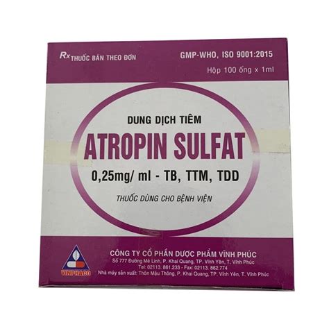 Atropin Sulfat Biofarma 0,25mg/1ml 100 Ampul