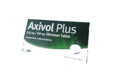 Axivol Plus 60/2.5 Mg 20 Efervesan Tablet Fiyatı