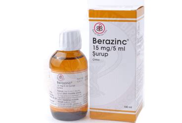 Berazinc 15 Mg/5 Ml Surup, 100 Ml (1 Sise)