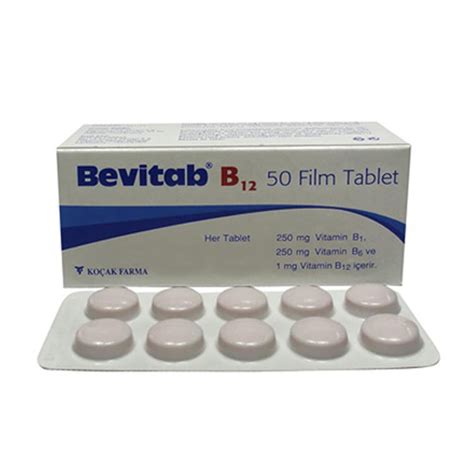 Bevitab B12 250 Mg/250 Mg/1 Mg Film Tablet (30 Film Tablet) Fiyatı