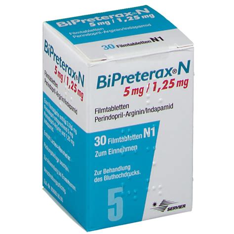 Bipreterax 5 Mg/1,25 Mg 30 Tablet