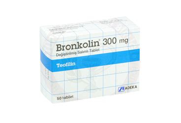 Bronkolin 300 Mg Degistirilmis Salimli Tablet (50 Tablet)