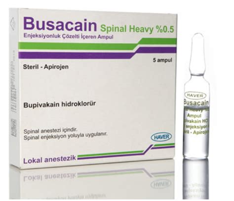 Busacain %0,5 Spinal Heavy Enj.coz. Iceren Ampul