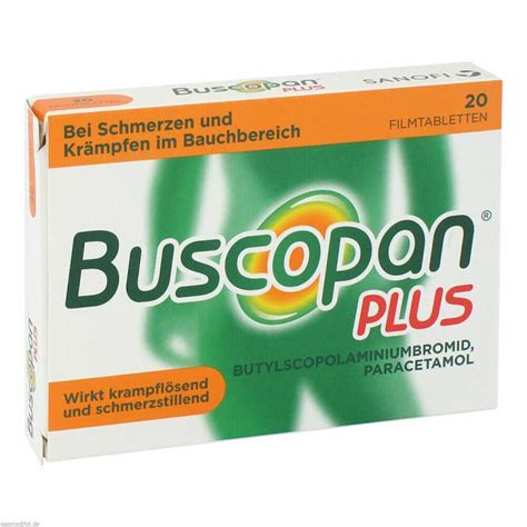 Buscopan Plus 10 Mg / 500 Mg Film Kapli Tablet (20 Tablet)
