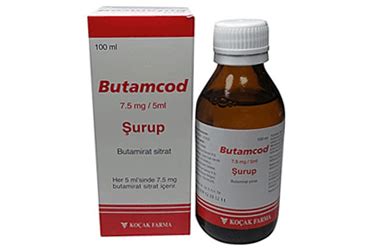 Butamcod 7.5 Mg / 5 Ml Surup 100 Ml Fiyatı