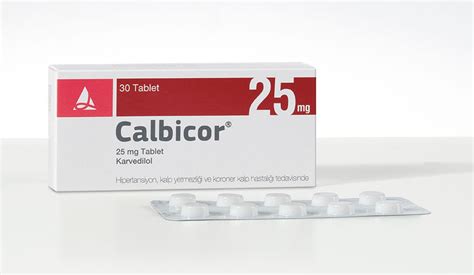 Calbicor 25 Mg 30 Tablet